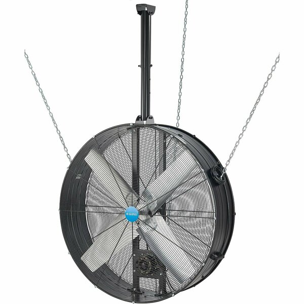 Global Industrial 48in Suspension Mounted Drum Fan, 19,500 CFM, 1-1/2 HP, 120V 293139